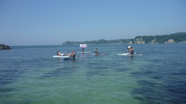 外国人留学生のためのサーフィン(SUP)講習会8