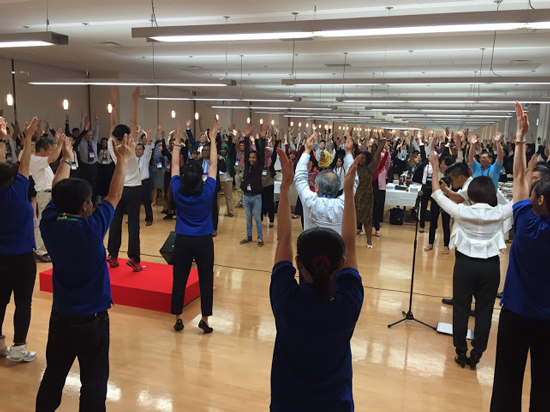 Introduction of Japanese Culture, Radio Taiso Exercise at the 48th Asia-Pacific Association for Public Health (APAPCH) International Conference2