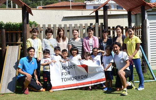 ブラジルの幼稚園での鬼ごっこワークショップ開催3