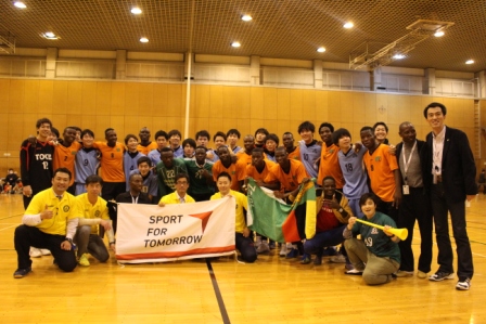 日本-ザンビアハンドボール交流プロジェクト1