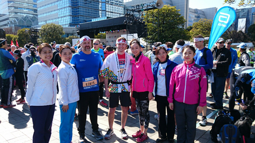 English Version Radio Taiso Demonstration at Tokyo Marathon Friendship Run 20171
