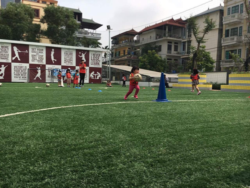 ベトナム・ハノイにおけるサッカー教室6