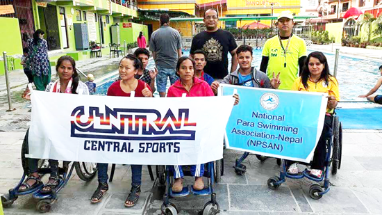 【Nepal】Providing Opportunities to Visit Sports Clubs and Donating Swimming Equipment to the Paralympic Swimming Association of Nepal1