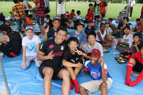 Asia Pacific Children’s Conference in Fukuoka, Tag Rugby Class and Football Class4