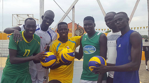 【South Sudan】Donating volleyballs to South Sudan1