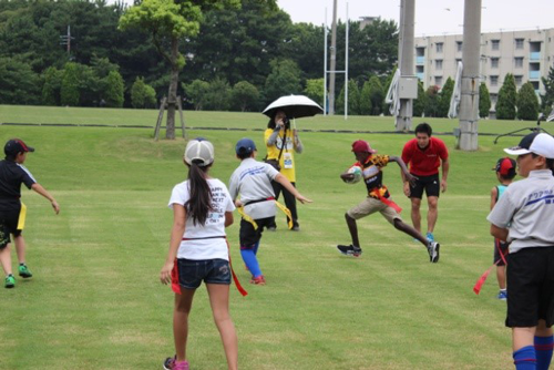 Asia Pacific Children’s Conference in Fukuoka, Tag Rugby Class and Football Class3