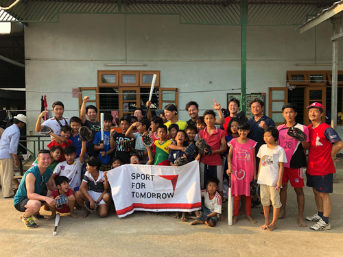 宮崎大学連携事業 ミャンマー野球普及活動、青少年育成活動1