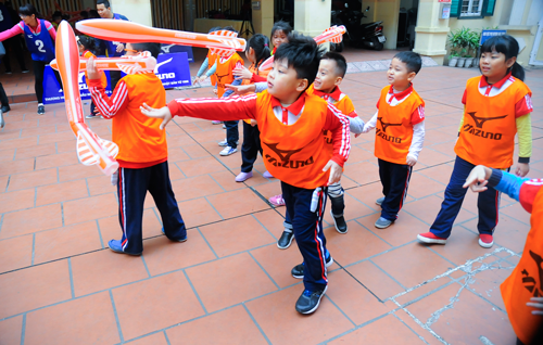 【Vietnam】Project for Introducing, Spreading, and Promoting the Mizuno Hexathlon Exercise in Primary Compulsory Education4