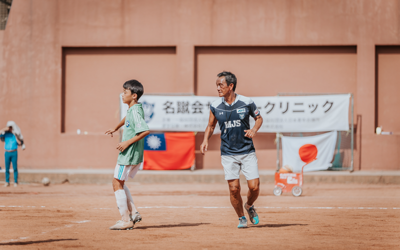 日本台湾友好サッカークリニック（日本台灣友好的足球教學示範）3