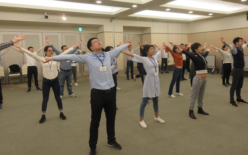 Radio Taiso for the Japanese-Chinese youth media delegation1