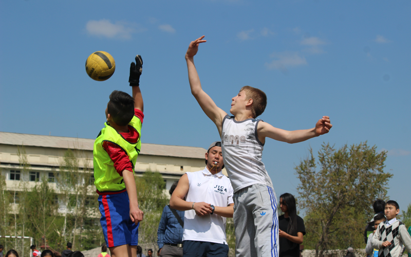 【Kyrgyzstan】Dodgeball tournament held by physical education and sports subcommittee, JICA Volunteer1
