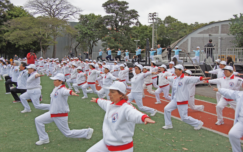 【Brazil】110 years of Immigration, 40th anniversary of Brazil Radio Taiso (Radio Calisthenics) Federation, 10,000-Person Radio Taiso Demonstration1