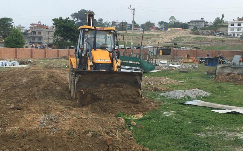 【Nepal】Sports Ground Construction in Nepal2