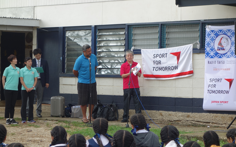 【Tonga】 “Japan Sports Agency commissioned project”, An International Radio Taiso Event in Tonga3