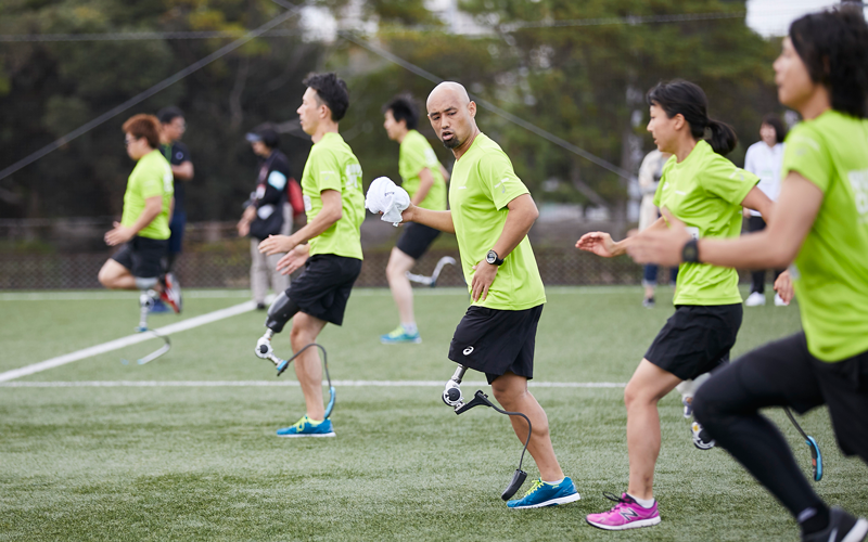 ランニングクリニック2018（切断者のスポーツ用義足体験）2