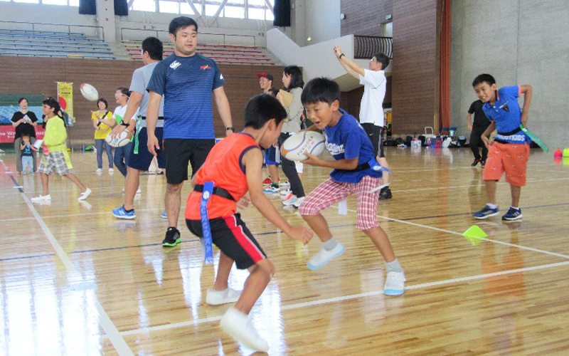 Asian-Pacific Children’s Convention in Fukuoka, Tag Rugby Clinic4