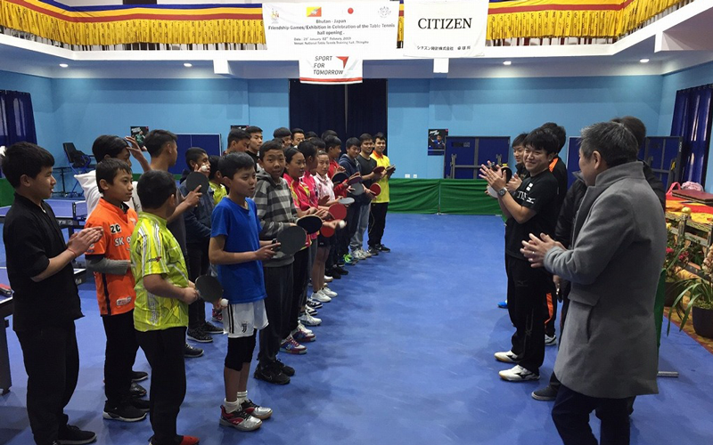 【Bhutan】Japan-Bhutan Table Tennis Exchange Event (Bhutan Table Tennis Hall Inauguration Commemorative Event)2