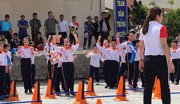 【Vietnam】Project for introducing, spreading and promoting the Mizuno Hexathlon Exercise in primary compulsory education2